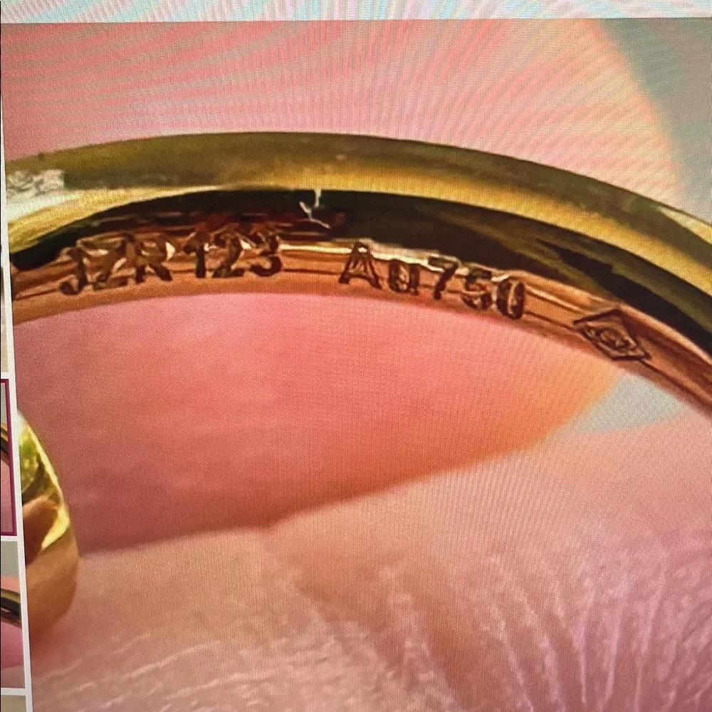 18K yellow gold nail ring